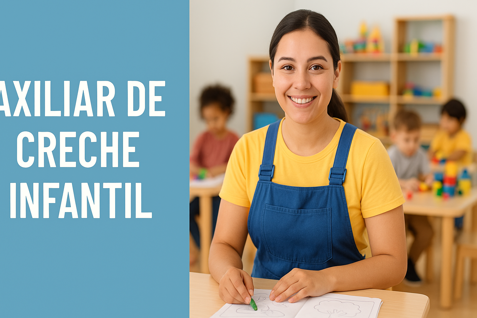 Vaga de Emprego: Auxiliar de Creche Infantil
